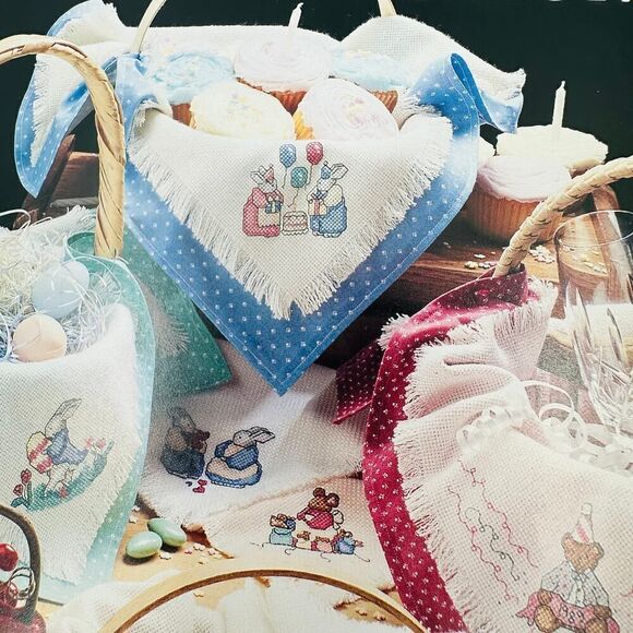 Bread Cloths Cross Stitch Pattern Booklets Vintage Southern Baking Celebrations - Picture 7 of 14